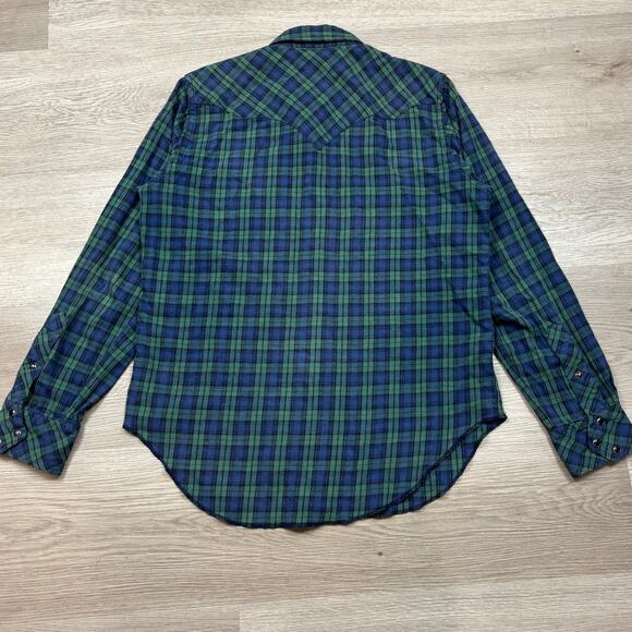 Engineered Garments Nepenthes New York Pearl Snap Plaid Shirt Long Sleeve Large - Picture 3 of 10